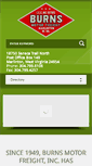 Mobile Screenshot of burnsmotorfreight.com
